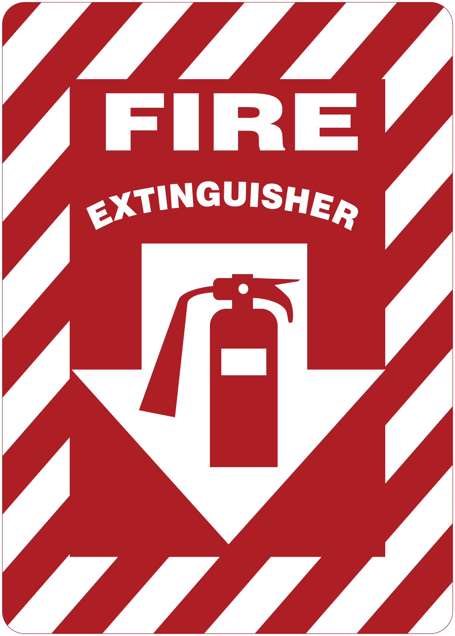 Safety Sign | Fire Extinguisher (With Pictogram)