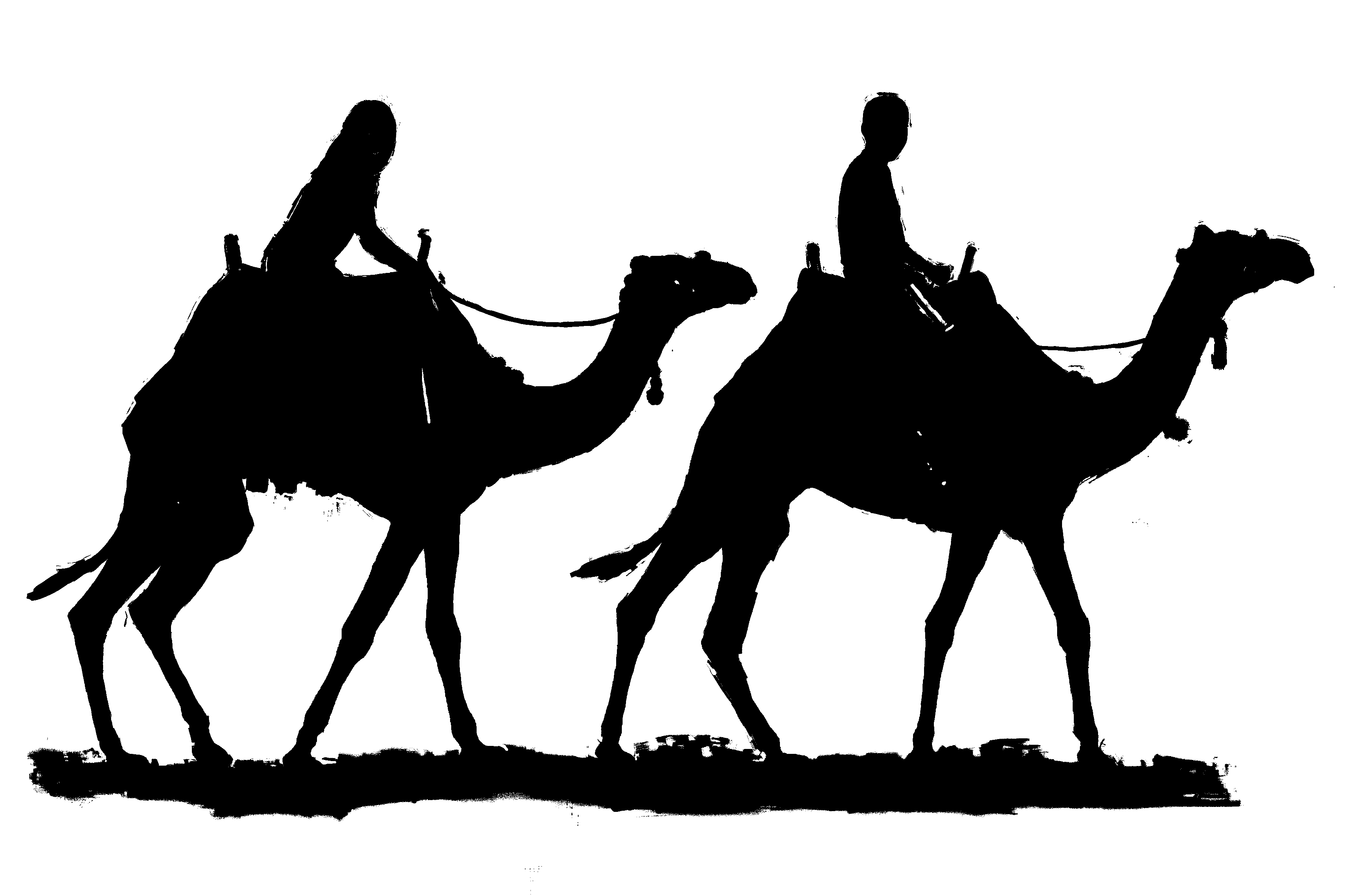 People Camels Clipart