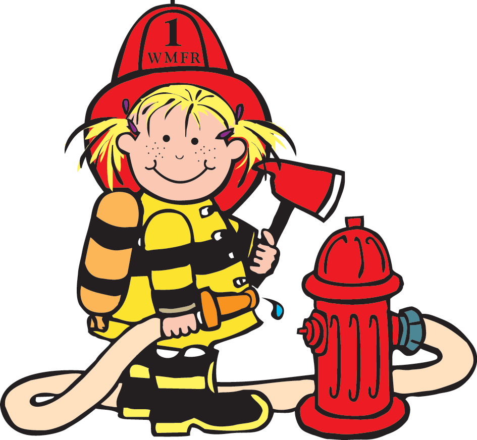 Fire dog safety clipart