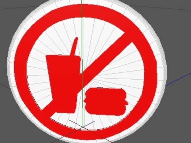 No Eating Sign by KySyth - Thingiverse
