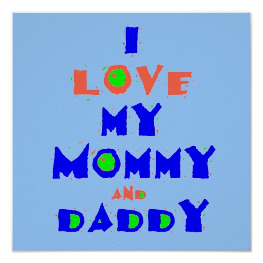 I Love My Mommy & Daddy Print from Zazzle.  ClipArt Best  ClipArt Best