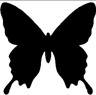 Butterfly Stencil, #1- 10-