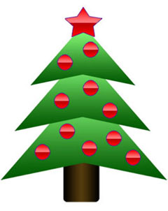 Christmas Clipart - Trees and Wreaths