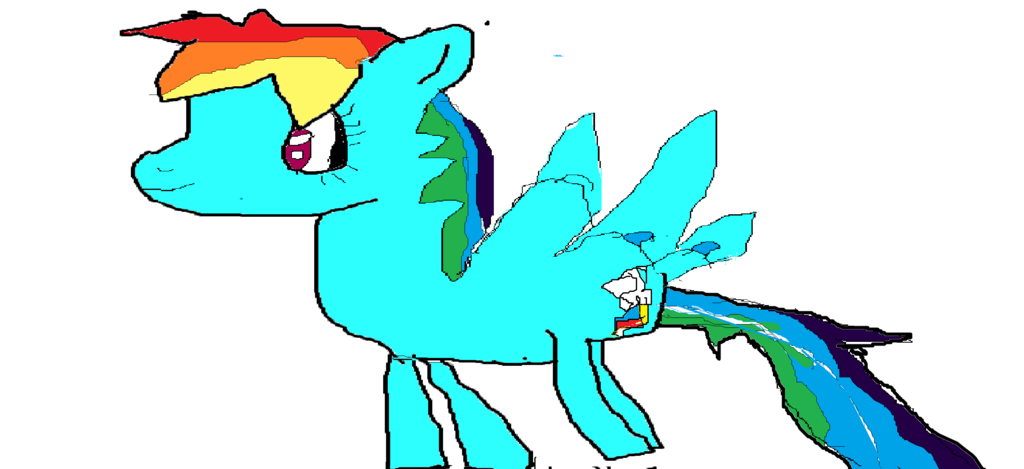 My little pony Rainbow Dash drawing