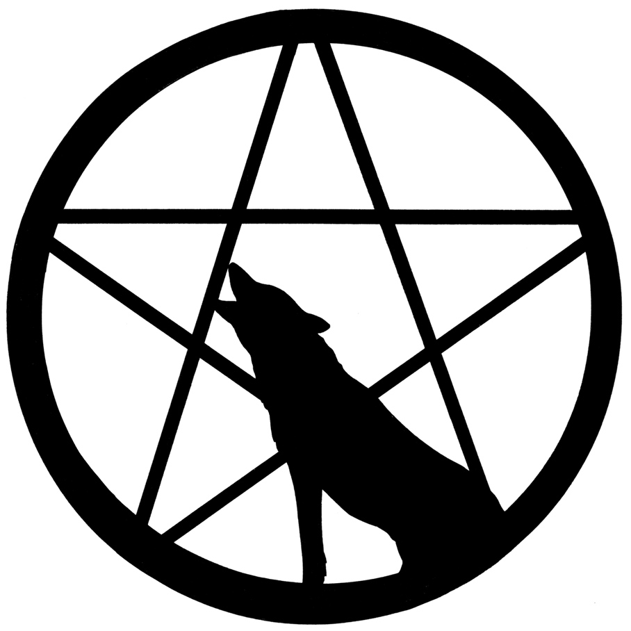 Wolf howling at Pentacle moon - ClipArt Best - ClipArt Best