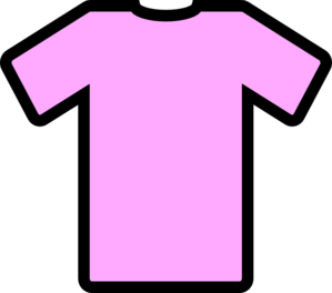 Pink Tee Shirt clip art - vector clip art online, royalty free ...