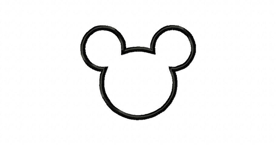 mickey mouse head outline clip art - photo #22