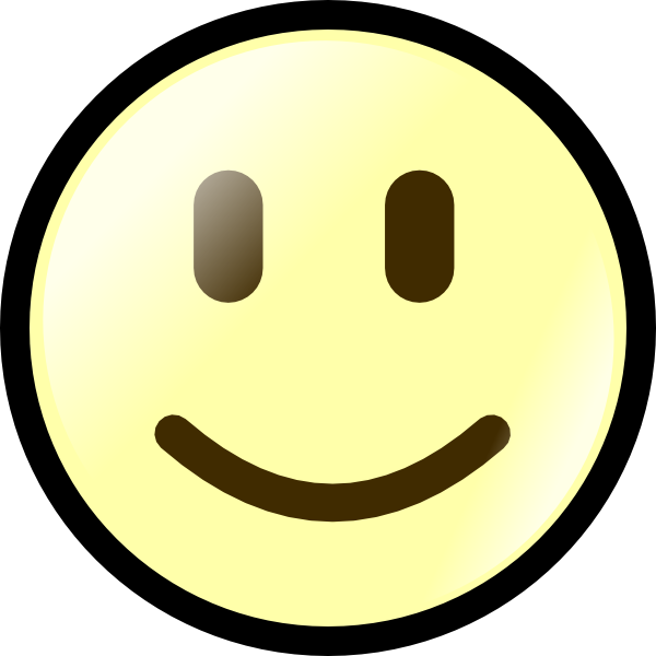 Yellow Happy Face clip art - vector clip art online, royalty free ...