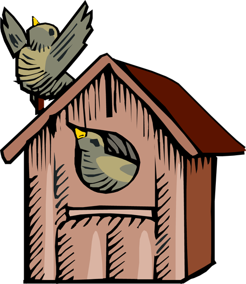 clip art bird house - photo #25