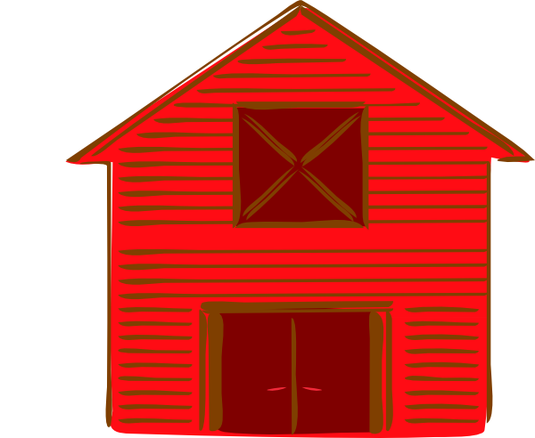 Cartoon barn red barn clip art out door red - Clipartix