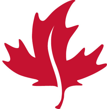 Red Canada Leaf Logo Clipart - Free to use Clip Art Resource
