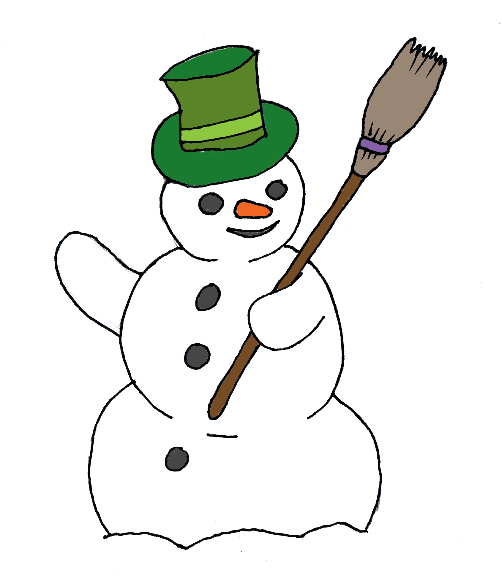 Frosty the snowman clipart free