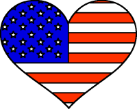 American Flag In Heart - ClipArt Best