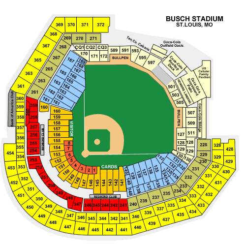Tropicana Field Seating Chart Seat Numbers