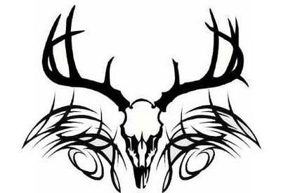 Tribal Deer Skull Tattoo Stencil | Tattoobite.com