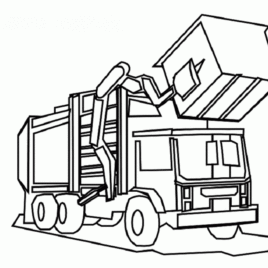 Coloring Page Garbage Truck Archives - Mente Beta Most Complete