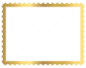 Fancy Gold Border Clipart Png