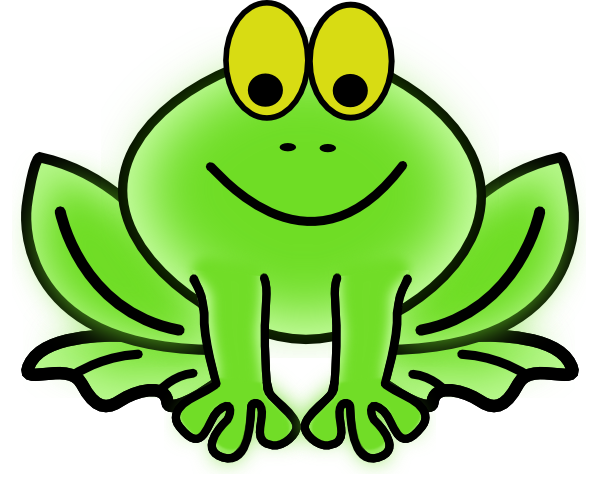 Cute frog free clipart