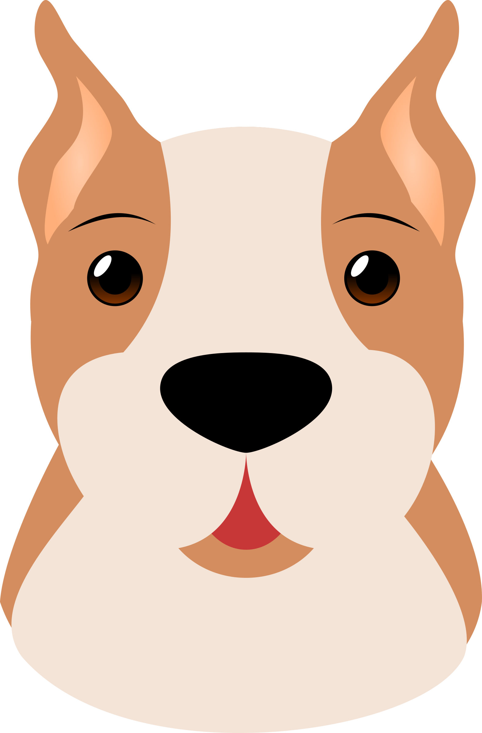 Boxer Dog Face Vector Clipart - Free Public Domain Stock Photo