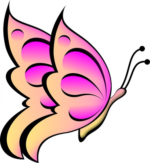 Pink Butterfly Clipart | Free Download Clip Art | Free Clip Art ...