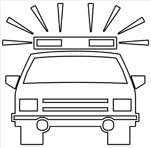 Police Black And White Clipart
