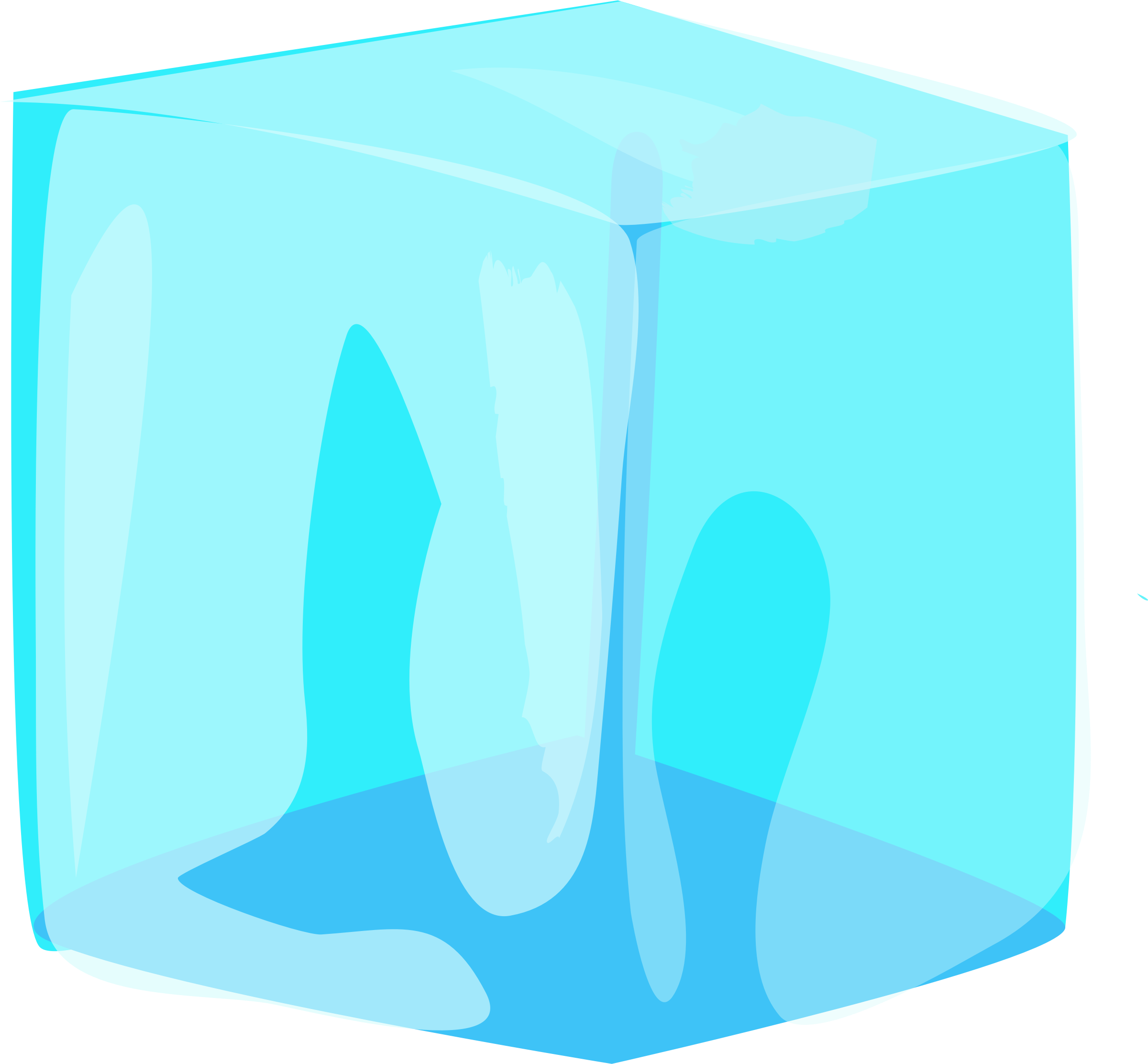 Clipart - Ice cube 2