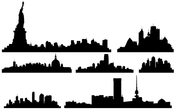 City Skyline Graphic | Free Download Clip Art | Free Clip Art | on ...