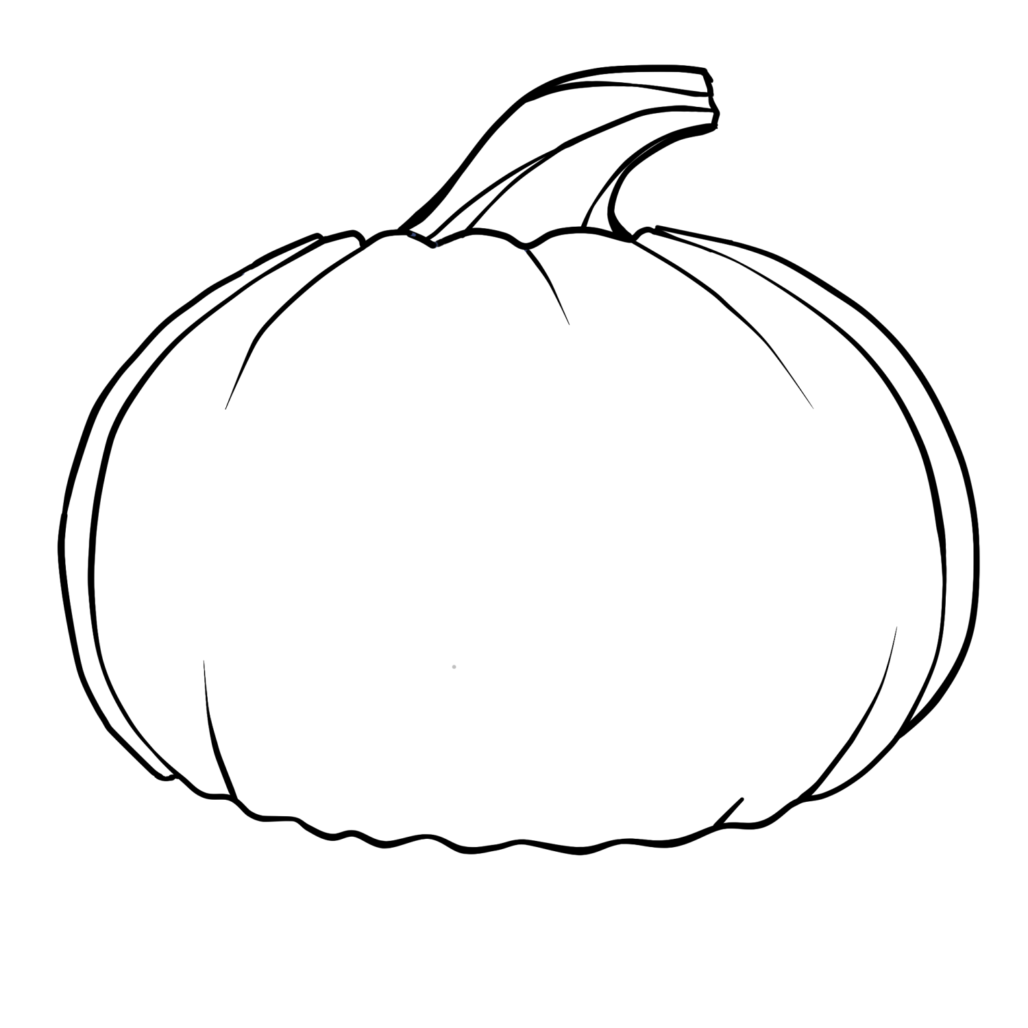 555 views Pumpkin Line Clipart