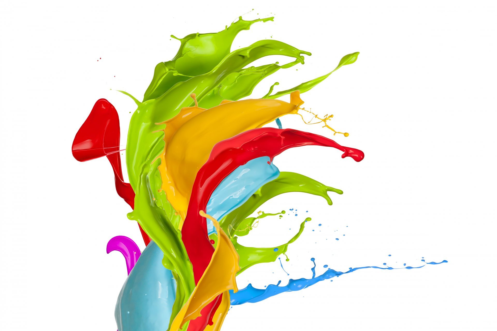 paint splash colors design paint spray drops HD wallpaper