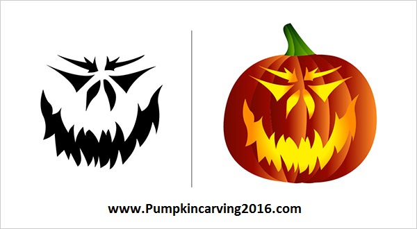 Free Halloween Scary Pumpkin Carving Patterns and Stencils 2016