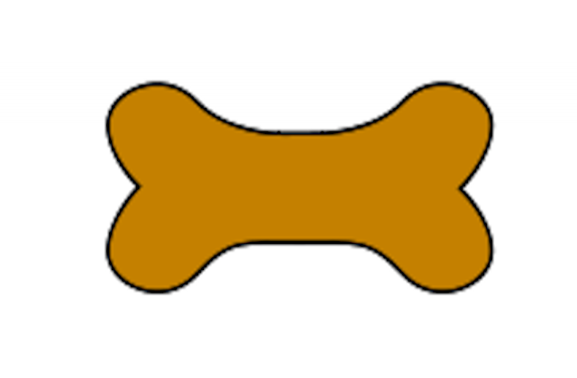 Clip art dog bone