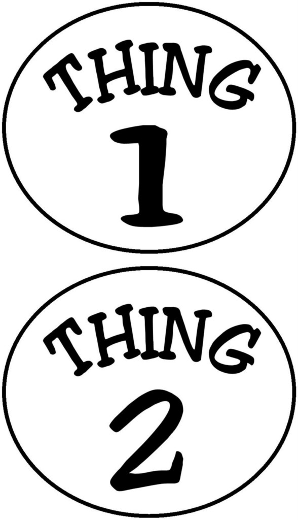 Thing 1 And Thing 2 Clipart