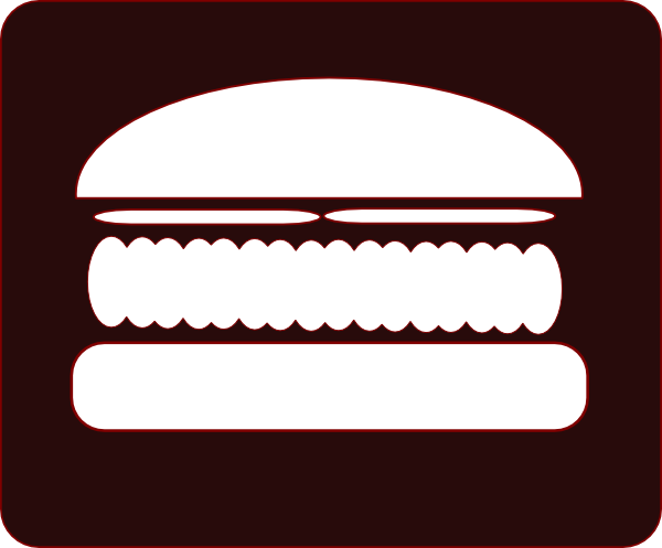 Black And White Burger Png - ClipArt Best