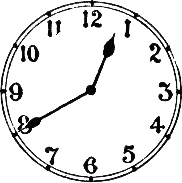 20 Minutes to 1 | ClipArt ETC
