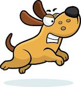 Dog clipart angry