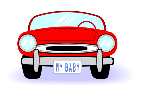 Classic car clipart with clear background