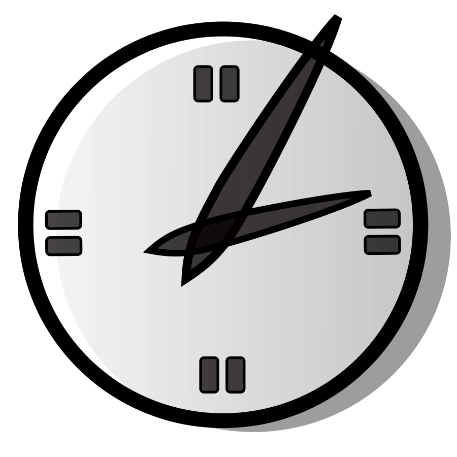 Simple clock clipart