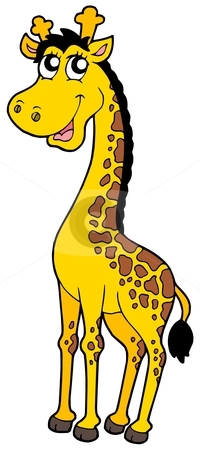 Animated giraffe clipart