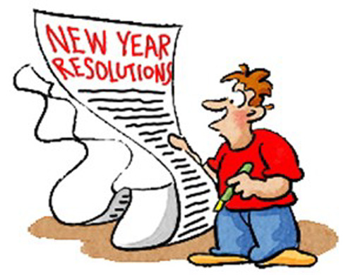 Clipart for new year resolutions