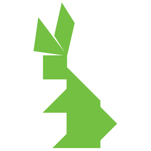 Tangram Rabbit Shape and Solution | Free Printable Puzzle Games