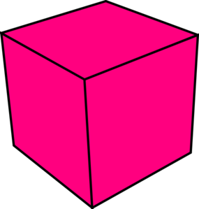 Cube shape clipart