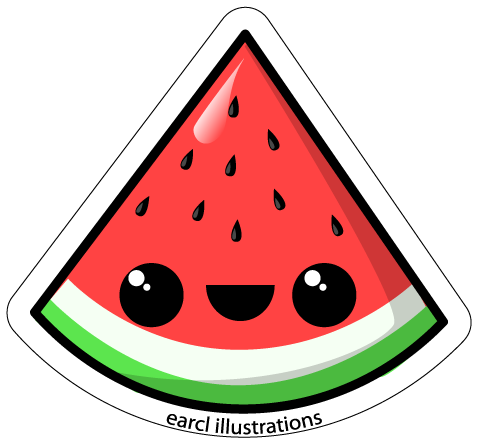 Watermelon Cartoon Clipart