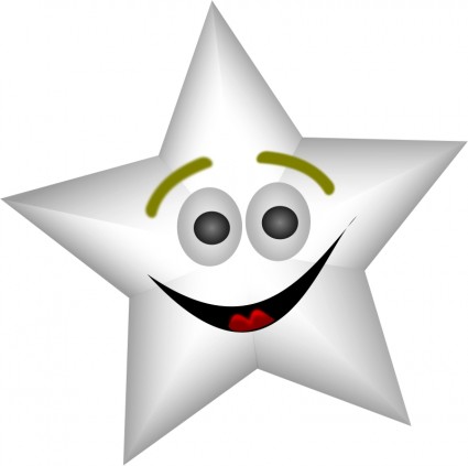 Smiling Star with Transparency Vector clip art - Free vector for ...