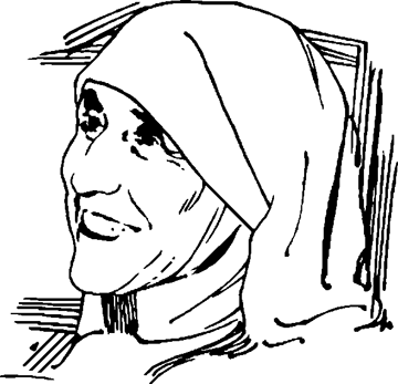 Two Hearts Design - Clipart - Mother Teresa