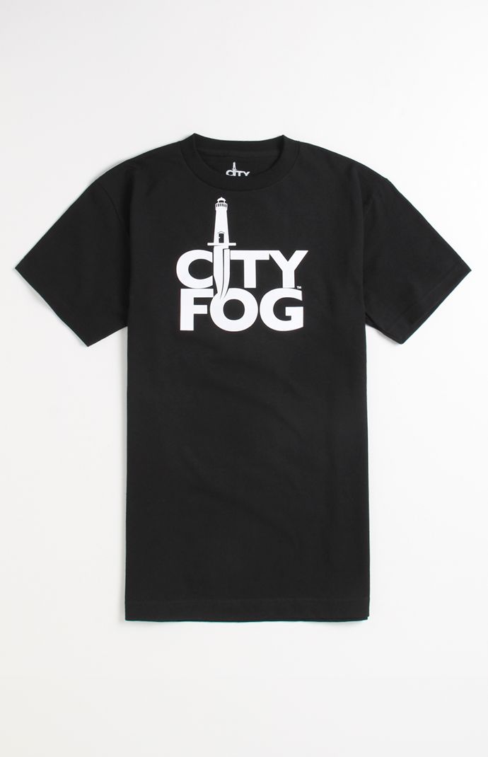 Mens City Fog Tee City Fog Dagger Outline T-