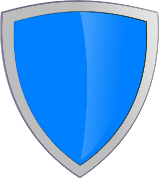 Blue Security Shield Clip Art - vector clip art ...