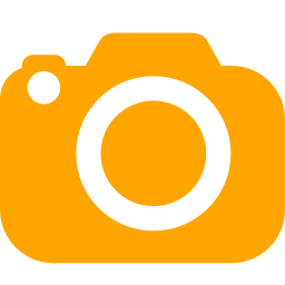 Orange slr camera icon - Free orange camera icons