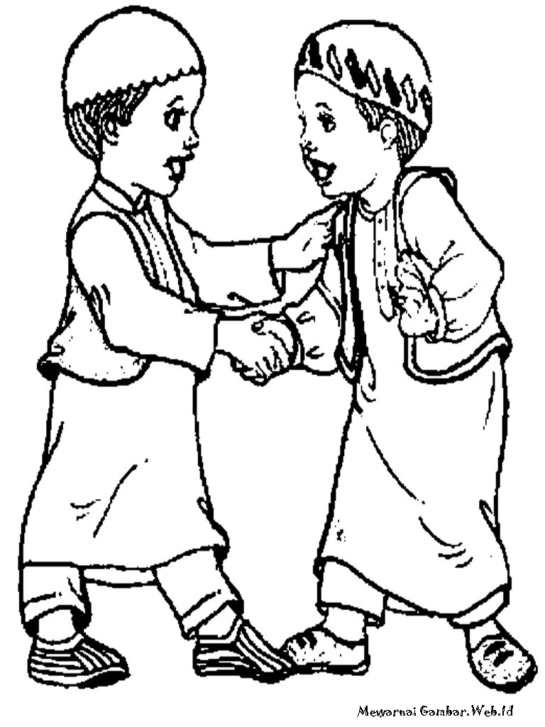 Mewarnai Gambar Lebaran