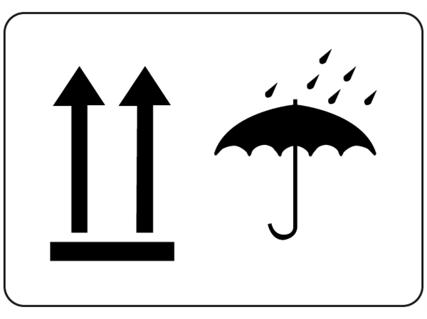 This way up, keep dry packaging symbol label | TR10300 | Label Source