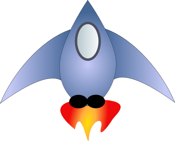 Spaceship 1 clip art - vector clip art online, royalty free ...